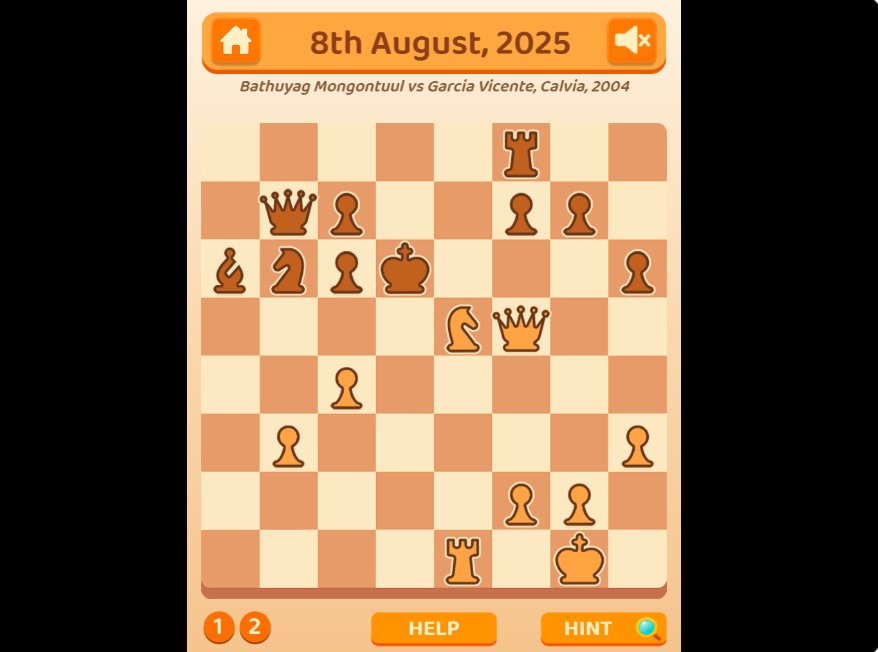 daily chess puzzle screenshot